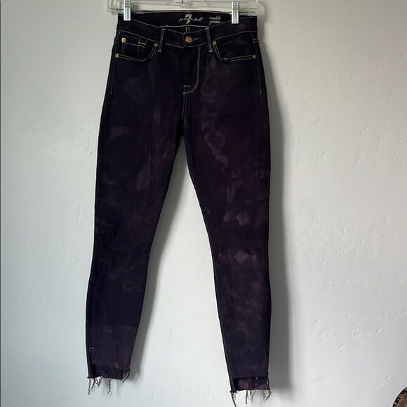 Seven for All Mankind Ankle Gwenevere Jeans Purple Size 26 - Picture 1 of 6